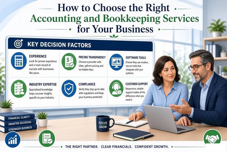 How to Choose the Right Accounting and Bookkeeping Services for Your Business